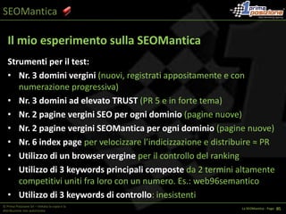 HTMM (Hidden Topic Markov Models) = 		Modelli di Markov sugli argomenti nascosti © Prima Posizione Srl – Vietata la copia e la distribuzione non autorizzataLa SEOMantica - Page   1 32