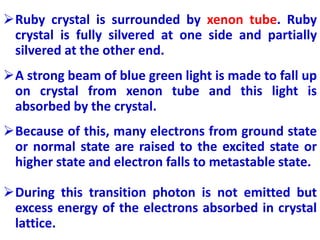 B.Tech sem I Engineering Physics U-II Chapter 2-LASER | PPTX