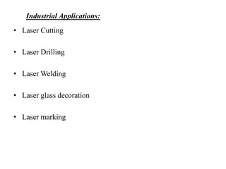 LASER & APPLICATIONS | PPTX