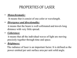 Unique Properties Of Lasers _ Laser – GUBLTK