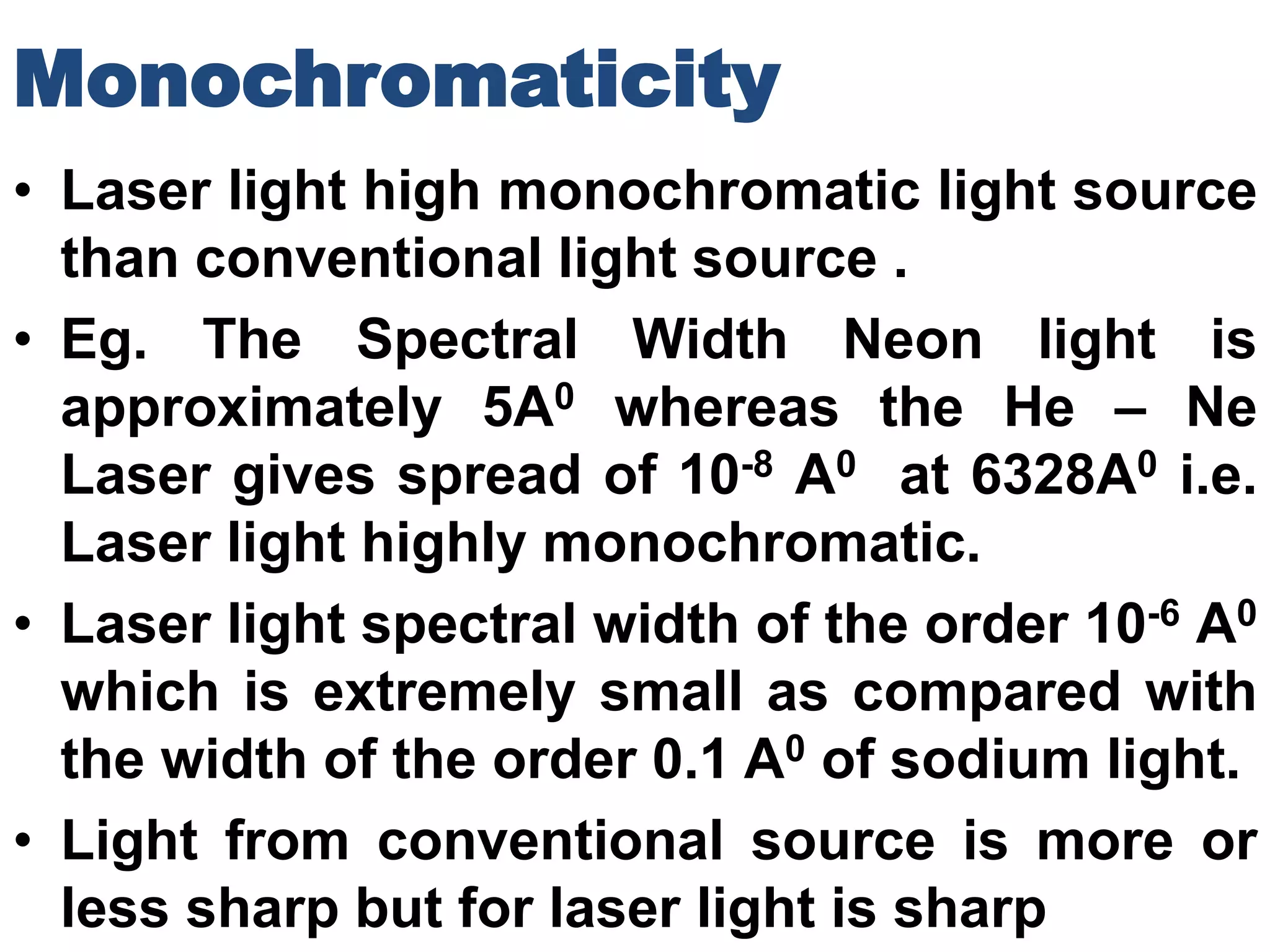 Laser | PPTX | Chemistry | Science