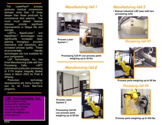 Laser Shock Peening Brochure by LSP Technologies | PDF