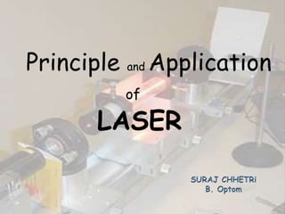 Principle and Application
of
LASER
 