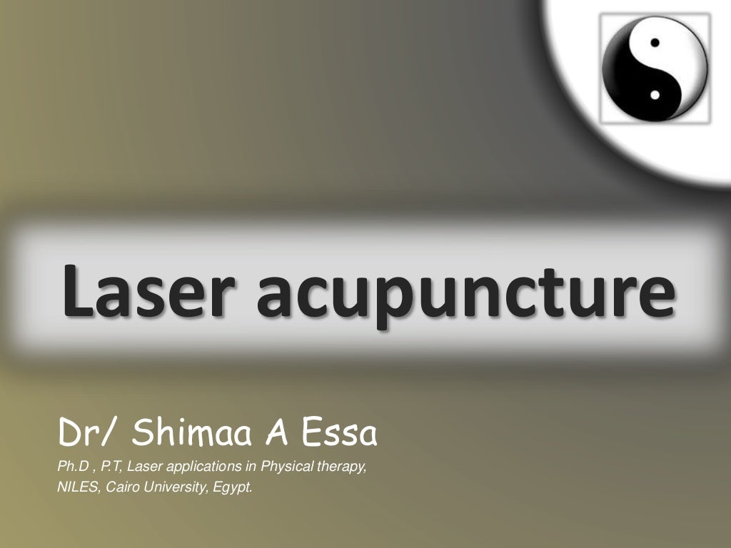 Laser acupuncture Practical guidelines