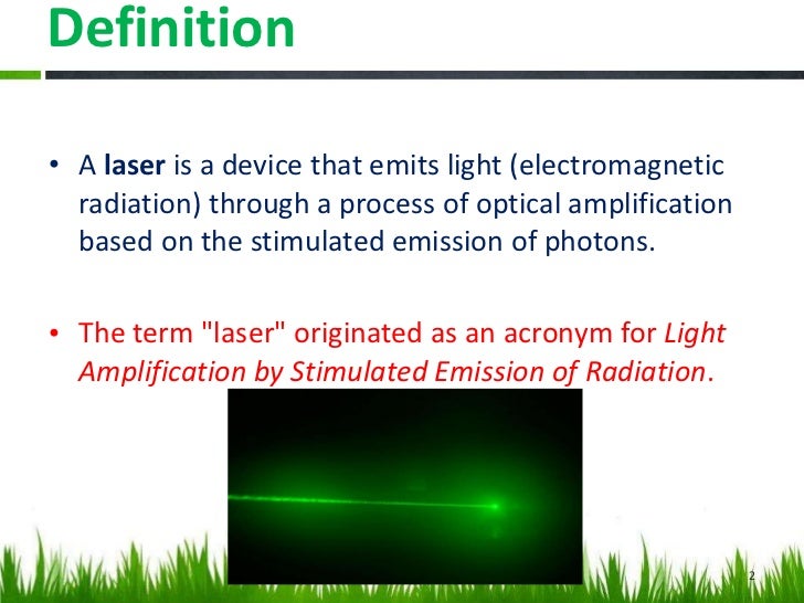 Laser and its use in veterinary practice