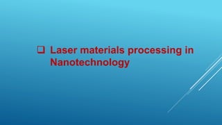 Advances In Laser Materials Processing And Applications – UPJWC
