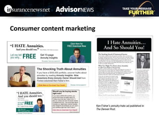 Consumer content marketing
 