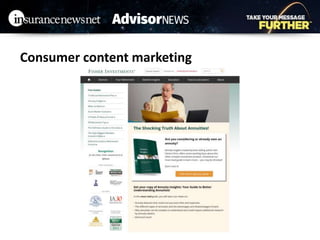 Consumer content marketing
 