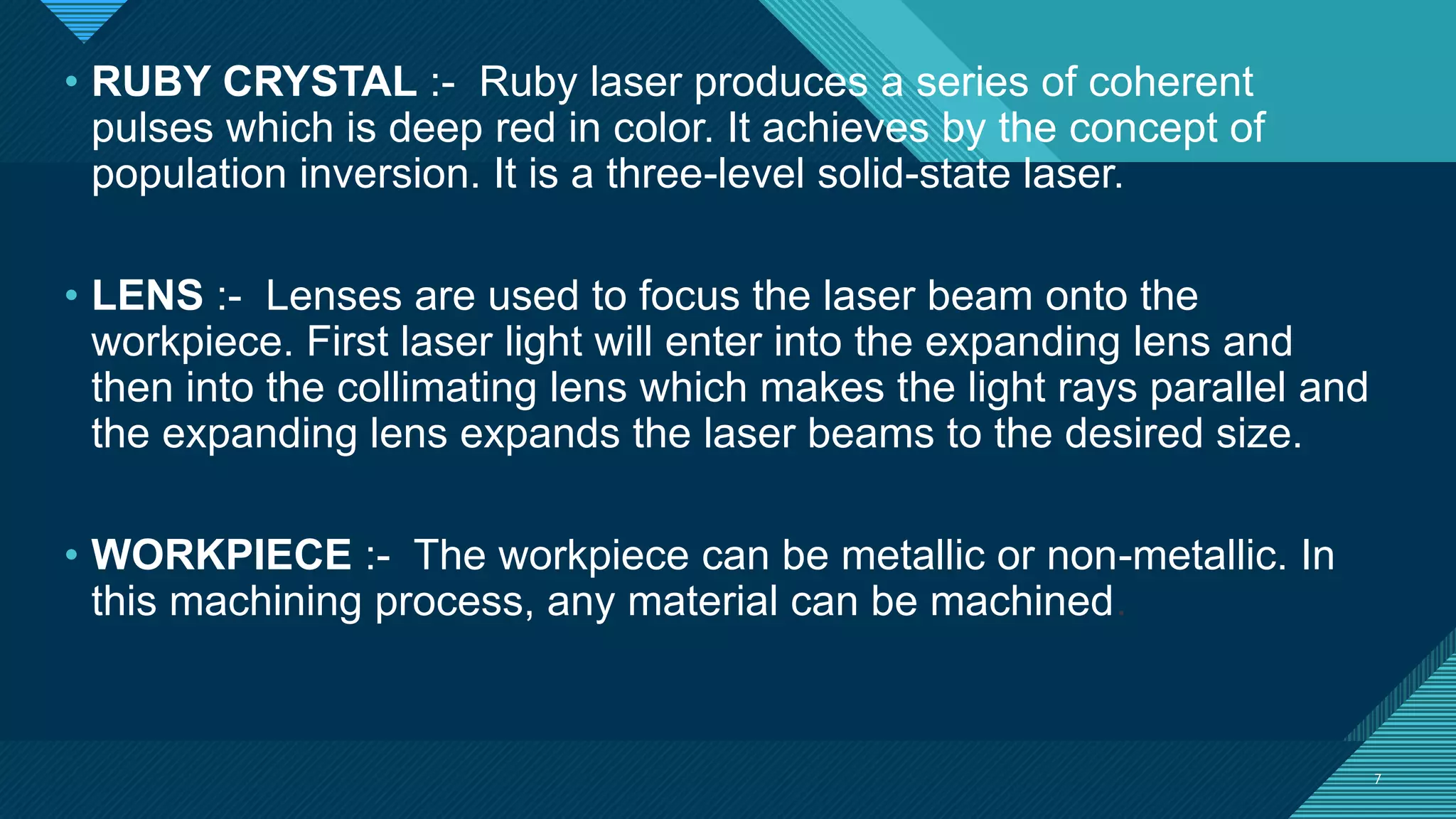 Laser beam machining | PPTX