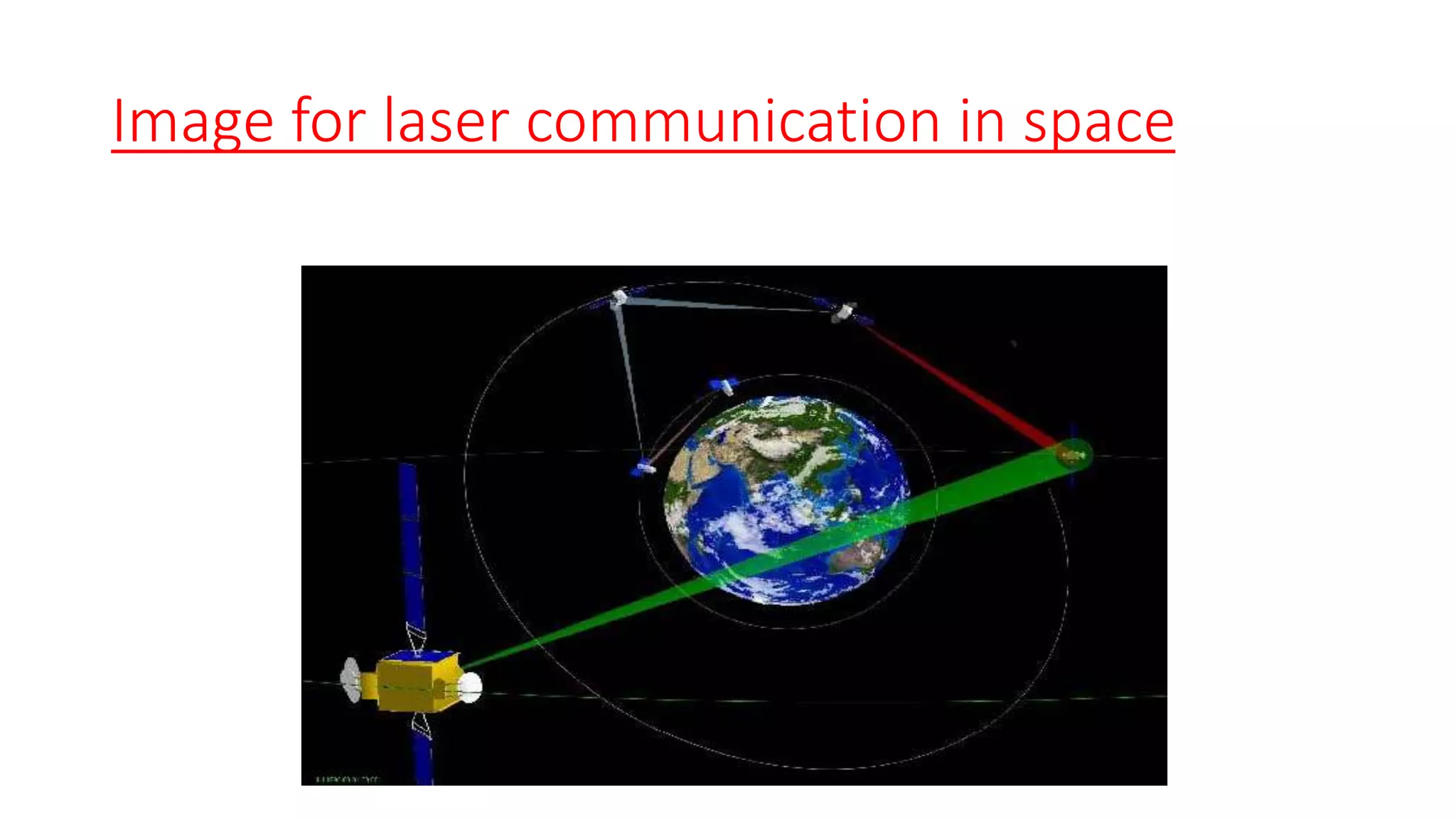 Image for laser communication in space
 