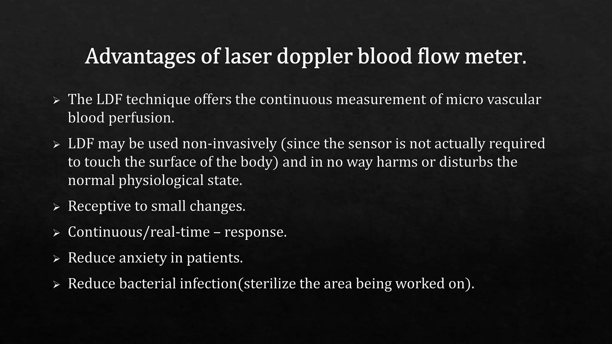 Laser Doppler Blood Flowmeter Pptx Laser Doppler Blood Flowmeter Pptx