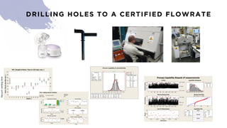 DRILLING HOLES TO A CERTIFIED FLOWRATE
 