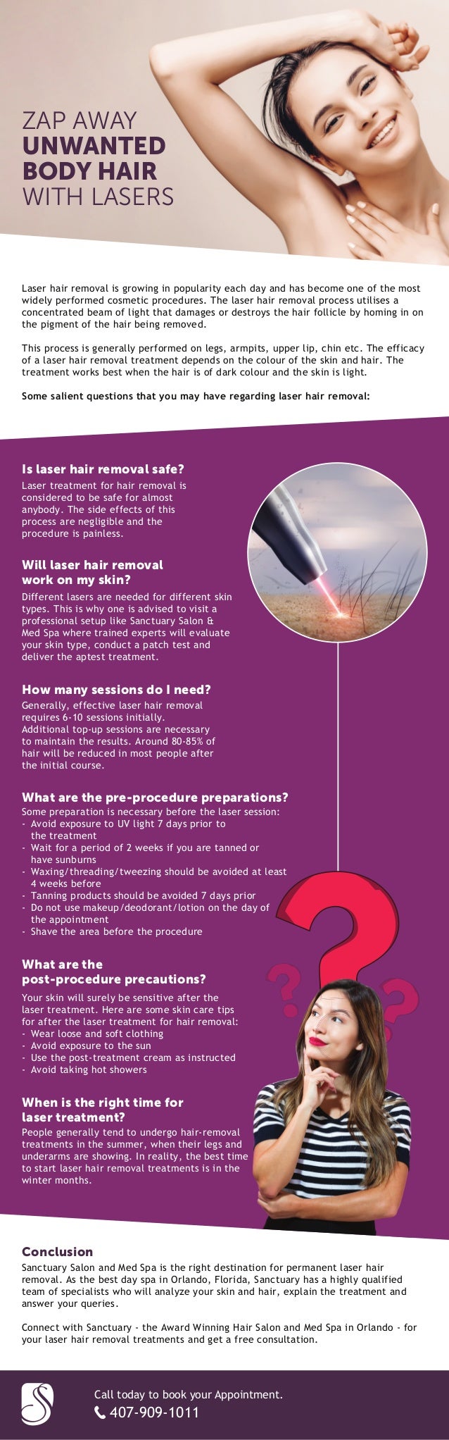 Zap Away Unwanted Body Hair with Lasers Laser Hair Removal Orlando FL