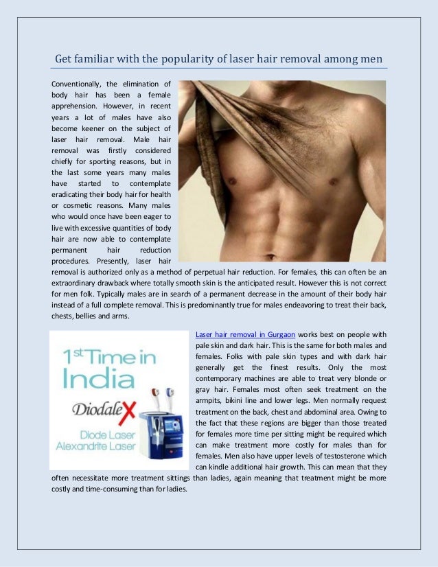 Get Familiar With The Popularity Of Laser Hair Removal Among Men