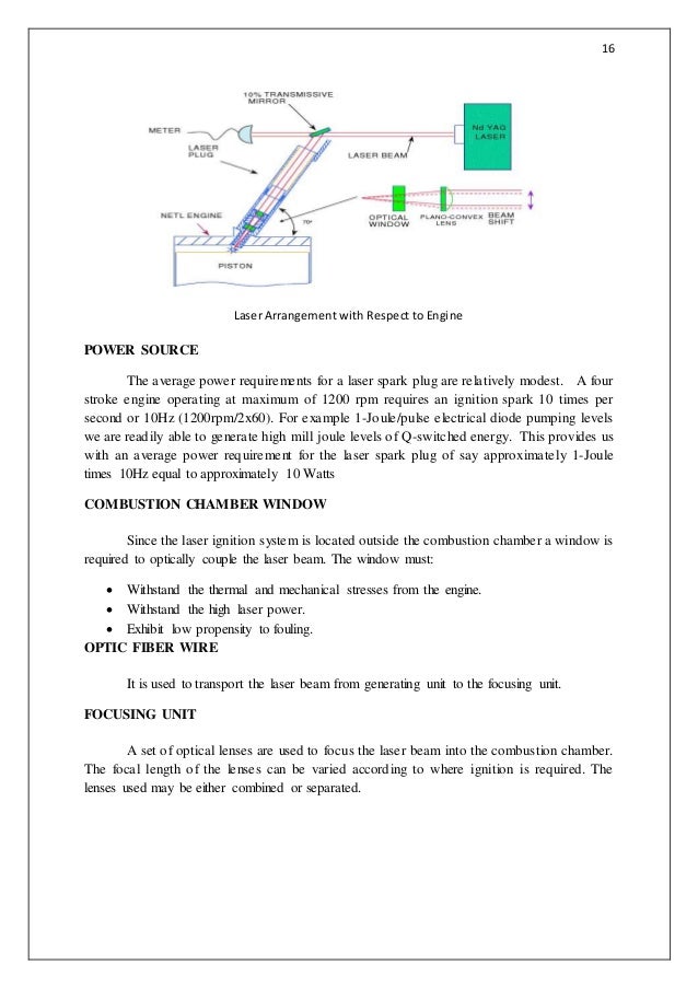 Laser ignition report
