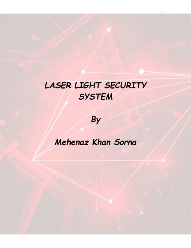 Laser light security system