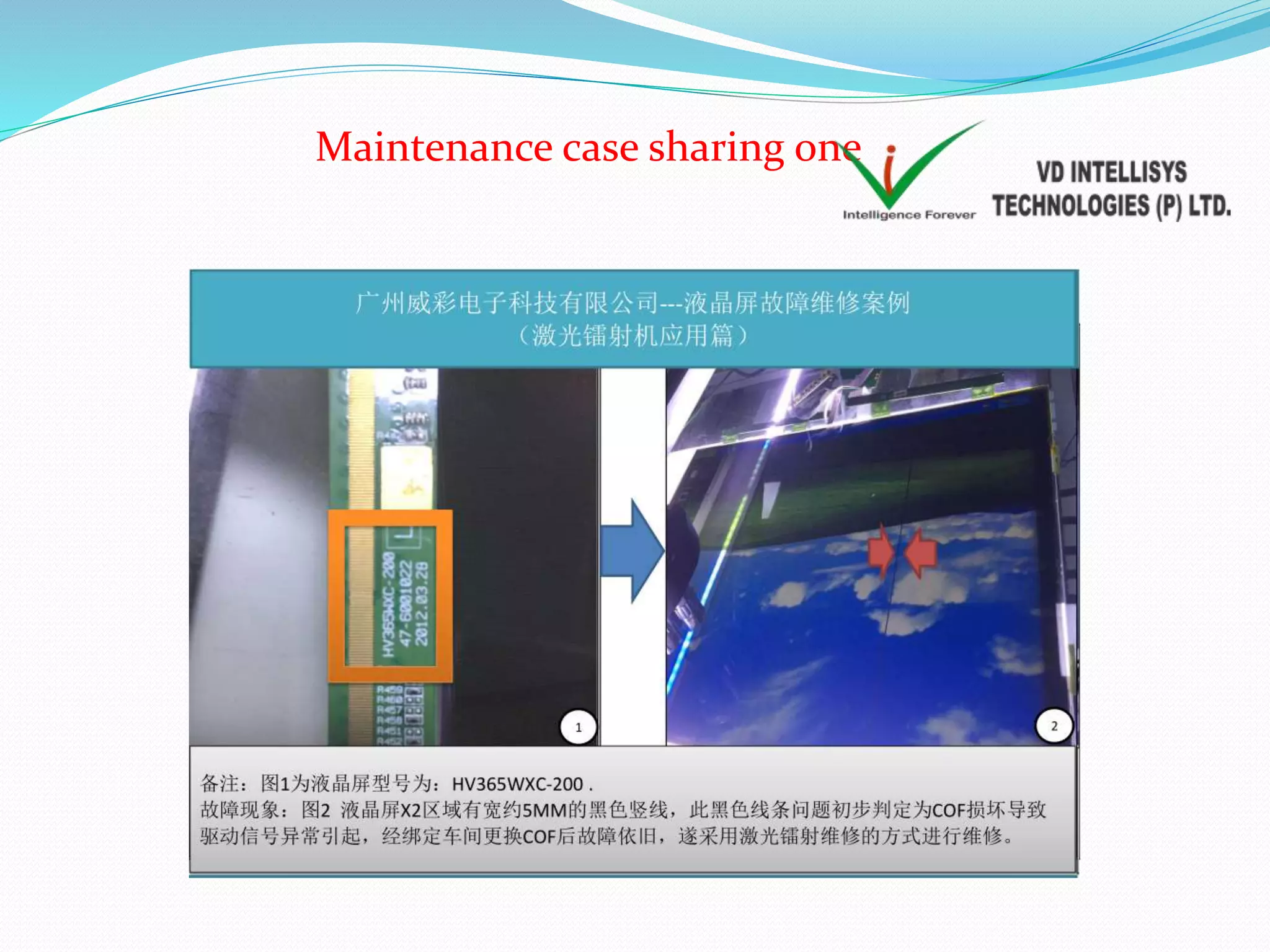 Maintenance case sharing one
 