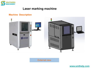 www.smthelp.com
Machine Description
External view
Laser marking machine
 