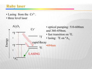 Lasing Transition Laser ppt 1 | PPTX