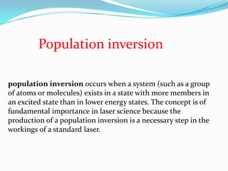 Laser ppt by jithin m.p,amrita | PPTX