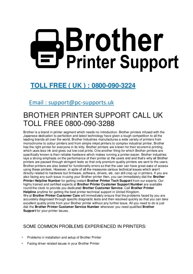 Brother Printer Support 08000903224 Brother Support