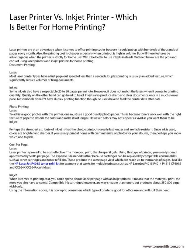 toner printer vs inkjet