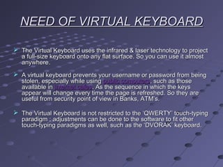 Laser protection virtual keyboard | PPT