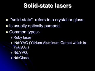 LASERS BASICS | PPTX