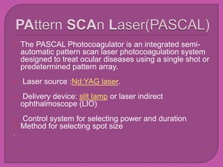 Lasers in ophthalmology | PPTX