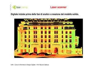Laser scanner

Digitale iniziale prima delle fasi di analisi e creazione del modello solido.




IUAV – Corso di Informatica e Disegno Digitale – Prof. Maurizio Galluzzo
 