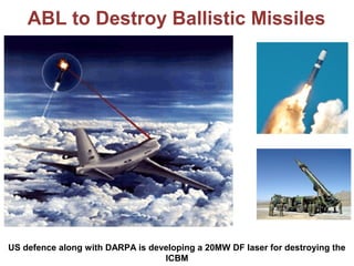 Interesting Facts..
•Laser Target Designators were used during the Persian Gulf
War to direct Precision Guided Munitions s...