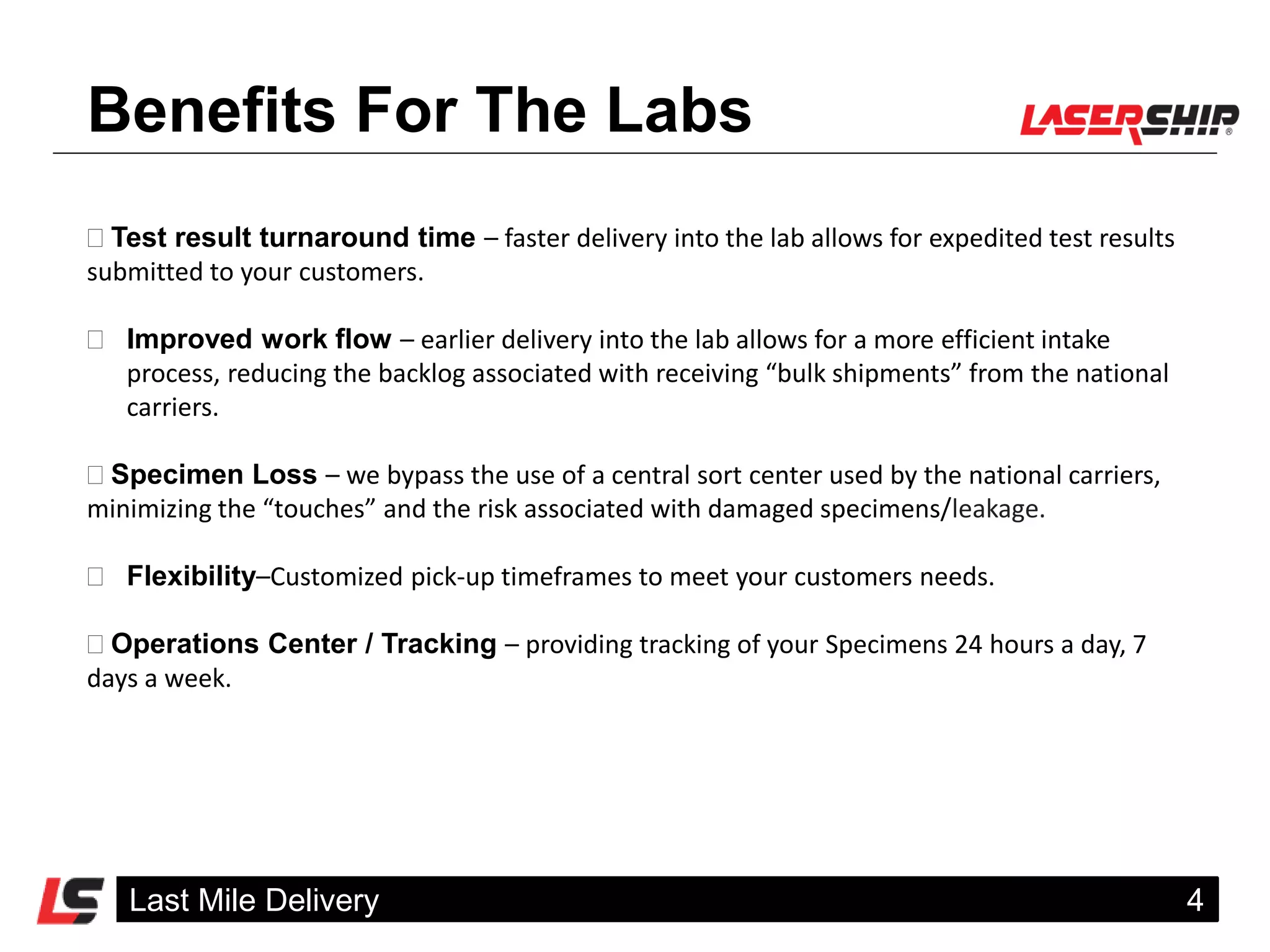 Lasership Critical Delivery / Courier | PDF
