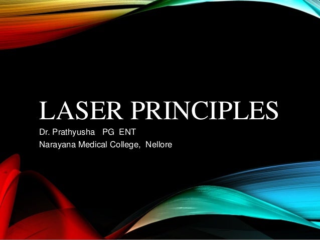 Lasers In Medicine Basic Principles And Application Lasers In Medicine Basic Principles And Application