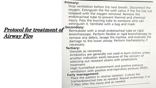Protocol for treatment of
Airway Fire
 