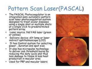 Lasers in ophthalmology - Dr. Parag Apte | PPTX