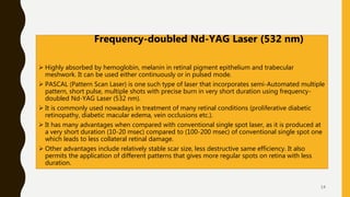 Lasers in opthalmology | PPTX