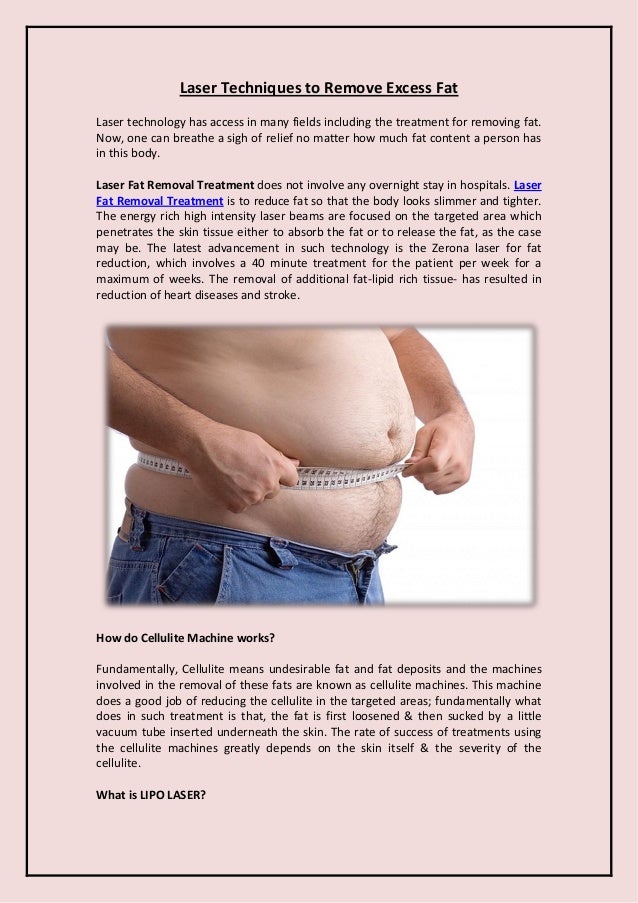 laser techniques to remove excess fat laser light fat removal