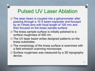 Laser texturing and applications | PPTX