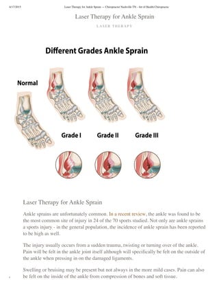Ankle Sprains – The Nicholas Institute of Sports Medicine and