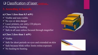 Laser therapy (physiotherapy) | PPTX