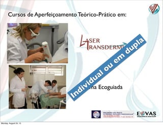 Cursos de Aperfeiçoamento Teórico-Prático em:
Espuma Ecoguiada
Individual ou
em
dupla
Monday, August 24, 15
 