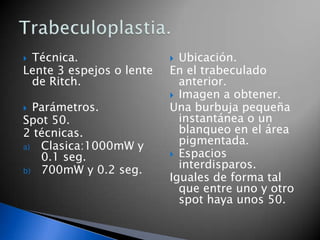 Iridoplastia.