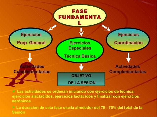 La sesion de entrenamiento