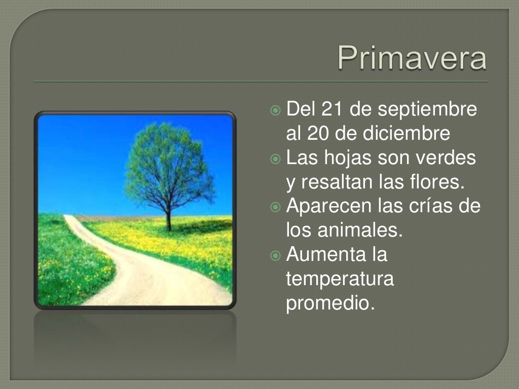 Las estaciones del año en el hemisferio sur Las estaciones del año en el hemisferio sur