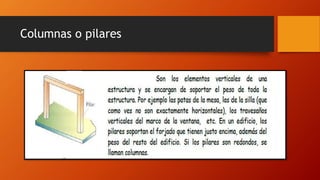 Columnas o pilares
 