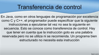 Las estructuras de control en la programación | PPTX