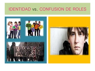 IDENTIDAD vs. CONFUSION DE ROLES
 