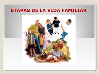 ETAPAS DE LA VIDA FAMILIAR
 