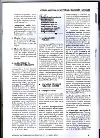 SISTEMA NACIONAL DE GESTION DE RECURSOS HUMANOS
encargados de gestionar y llevar
a cabo los procedimientos de se-
lección ...
