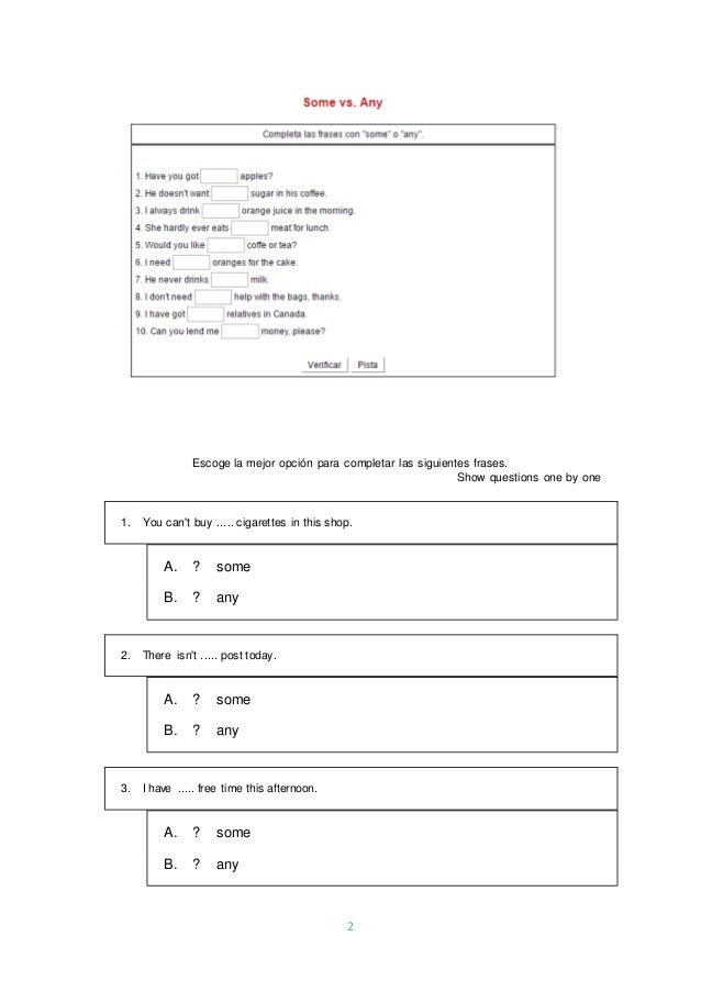 Las Expresiones De Cantidad En Inglés